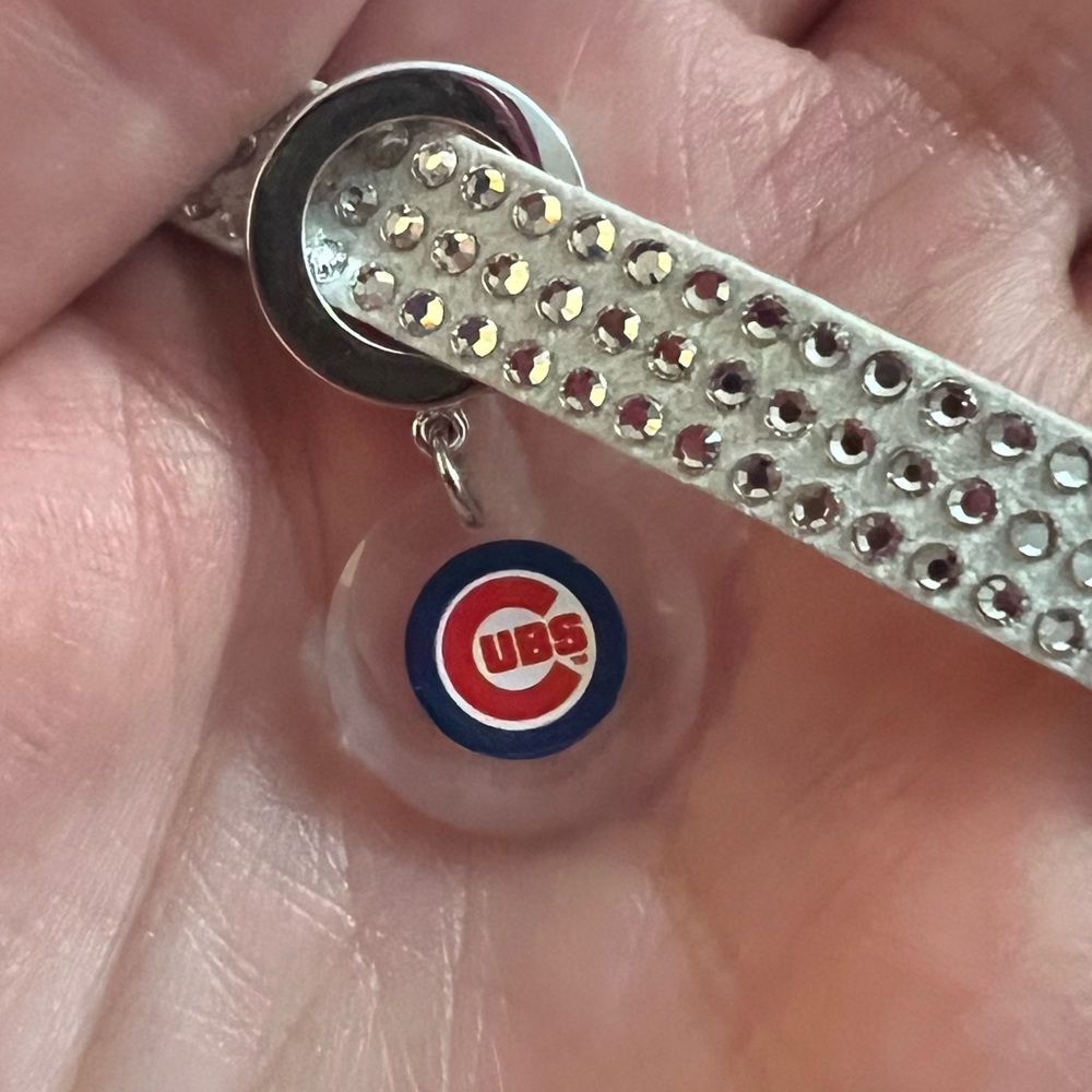 Swarovski crystal Chicago Cubs necklace or wrap bracelet like new
